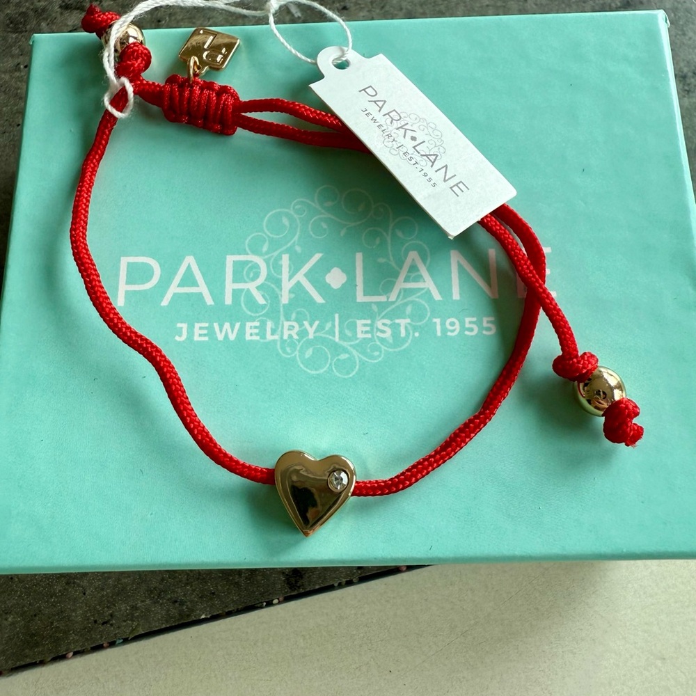 Park Lane Red and Gold Adjustable Bracelet